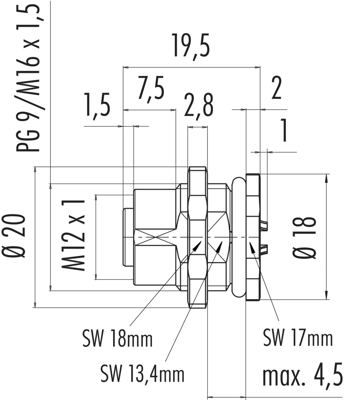 86 0532 1002 00004 binder Sensor-Actuator Connectors Image 2
