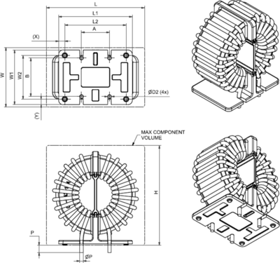 RT8522-20-3M0 Schaffner Fixed Inductors Image 2
