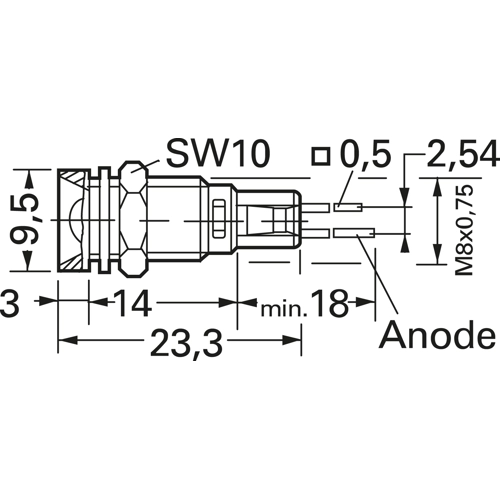 2664.1003 Mentor LED Spacer Image 2