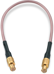 Coaxial cable, MCX plug (straight) to MCX plug (straight), 50 Ω, RG-178/U, grommet black, 152.4 mm, 65506506515304