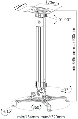 ICA-PM-18M EFB-Elektronik Monitor mount Image 2