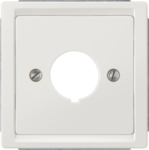 DELTA style cover plate for flush-mounting commanddevices, titanium white