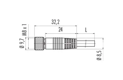 77 3506 0000 50004 0200 binder Sensor-Actuator Cables Image 2