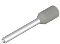 Insulated Wire end ferrule, 0.75 mm², 18 mm/12 mm long, gray, 9019060000