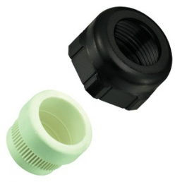 Cable gland, PG16, 27 mm, Clamping range 6.5 to 9.5 mm, IP65, black, 09000005057