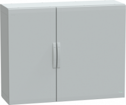 Control cabinet, (H x W x D) 1000 x 1250 x 420 mm, IP65, polyester, light gray, NSYPLA10124G