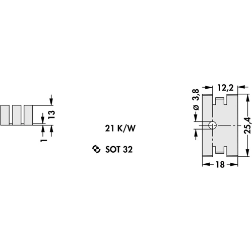 FK 213 SA 32 Fischer Elektronik Heat Sinks Image 2