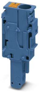 Plug, push-in connection, 0.5-10 mm², 1 pole, 41 A, 8 kV, blue, 3061732