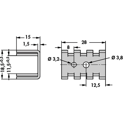 FK 234 SA L 3 Fischer Elektronik Heat Sinks Image 2