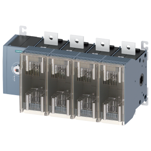 Switch-disconnector with fuse, 4 pole, 630 A, (W x H x D) 492 x 270 x 262 mm, base mounting, 3KF5463-0LF11