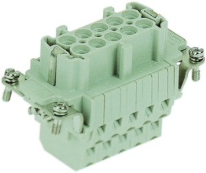 Socket contact insert, 10B, 10 pole, equipped, cage clamp terminal, with PE contact, 09330102772