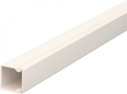 Cable duct, (L x W x H) 2000 x 17.5 x 17.5 mm, PVC, cream white, 6025153