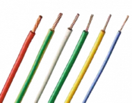 PVC-Stranded wire, high flexible, FlexiVolt-1V, 0.5 mm², white, outer Ø 2.3 mm