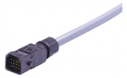 Connection line, 7.5 m, plug, 12 pole straight to open end, 0.34 mm², 33501600304075