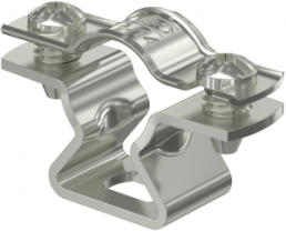 Spacer clamp, max. bundle Ø 14 mm, stainless steel, (L x W) 41 x 14 mm