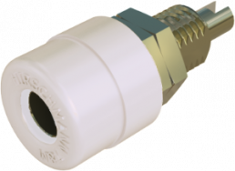 4 mm socket, screw connection, mounting Ø 8 mm, CAT O, white, BIL 20 WS AU
