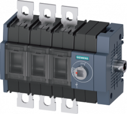 Load-break switch, 3 pole, 100 A, 1000 V, (W x H x D) 130.3 x 168 x 69.5 mm, screw mounting/DIN rail, 3KD3034-0NE40-0