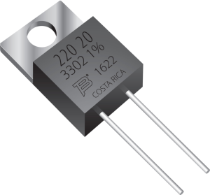 Thick film resistor, 15 Ω, 20 W, ±1 %