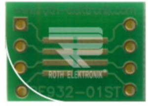 SO 8 multi-adapter board, 1.27 mm pitch, 11.5 x 16 mm, Roth Elektronik RE932-01ST
