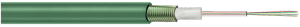 LWL-Kabel, multimode 50/125 µm, Fibers: 24, OM2, LSZH, green, halogen free, 27500224