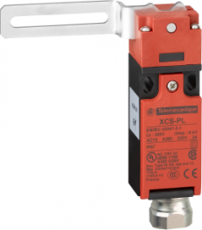 Switch, 2 pole, 1 Form A (N/O) + 1 Form B (N/C), swivelling lever, screw connection, IP67, XCSPL593