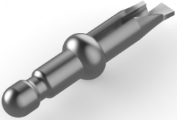 Round plug, Ø 1.47 mm, L 9.65 mm, uninsulated, straight, 60809-1