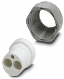 Cable gland, PG16, 27 mm, Clamping range 2.5 to 3 mm, IP65, gray, 1885415