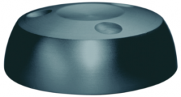 Rotary knob, 6 mm, aluminum, black, Ø 40.5 mm, H 13.5 mm, K1-SC-B60