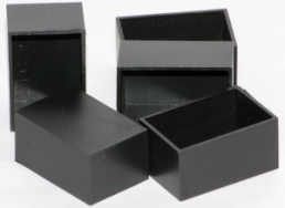 ABS enclosure, (L x W x H) 30 x 20 x 15 mm, black (RAL 9005), 1596B102-10