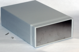 ABS device enclosure, (L x W x H) 250 x 160 x 76 mm, light gray (RAL 7035), IP54, 1598GSGY