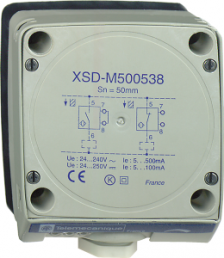 Inductive sensor XSD 80x80x40 - plastic - Sn60mm - 24..240VAC/DC - terminals