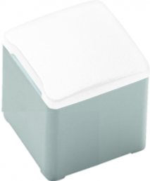 Plunger, square, (L x W x H) 12.5 x 11 x 11 mm, white, for short-stroke pushbutton, 5.05.511.471/2200