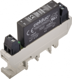 Solid state relay, 10-30 VDC, DC on/off, 2-60 VDC, 3 A, DIN rail, XKD70306