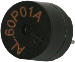 Miniature speaker, 42 Ω, 80 dB, 1.5 V, 15 mA, black