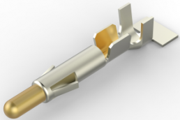 Pin contact, 0.52-2.08 mm², AWG 20-14, crimp connection, gold-plated, 350218-2