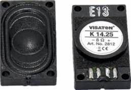 Small speaker, 8 Ω, 72 dB, 450 Hz to 20 kHz, black