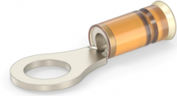 Uninsulated ring cable lug, 0.26-1.65 mm², AWG 22 to 16, 5 mm, orange