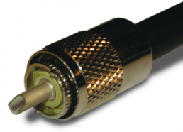 UHF plug 50 Ω, RG-8, RG-213, RG-225, Belden 7733A, Belden 8268, solder connection, straight, 182106