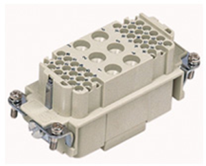 Socket contact insert, 16B, 42 pole, equipped, screw connection, with PE contact, 09380423101