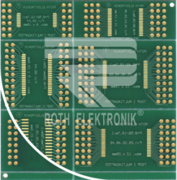 PCB, FR 4, 72,6 x 76,2mm, double-sided, RE900