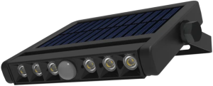 Solar wall light PIR sensor 5W 500lm 6500K IP54