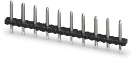 Pin header, 10 pole, pitch 5 mm, straight, black, 1933260