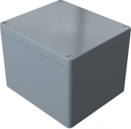 Aluminum enclosure, (L x W x H) 202 x 232 x 181 mm, gray (RAL 7001), IP66, 012320180