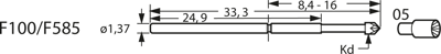 F10005B150G200 Feinmetall Contact Probes Image 3