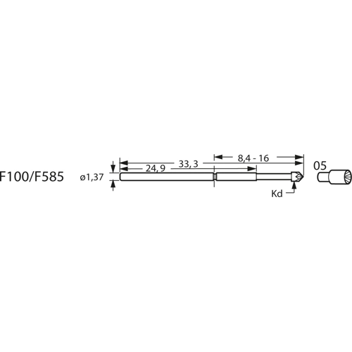F10005B150G200 Feinmetall Contact Probes Image 3