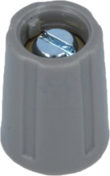 Rotary knob, 3 mm, plastic, gray, Ø 10 mm, H 14 mm, A2510038