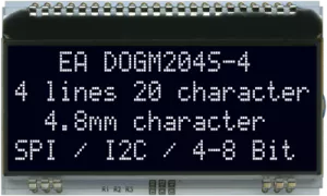 EA DOGM204S-A DISPLAY VISIONS LED-Modules