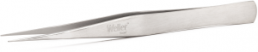 ESD precision tweezers, stainless steel, 128 mm, AAS