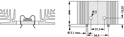 10019545 Fischer Elektronik Heat Sinks Image 2