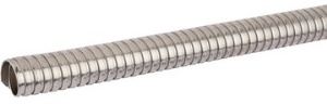 Protective hose, inside Ø 13 mm, outside Ø 16 mm, BR 65 mm, stainless steel, silver